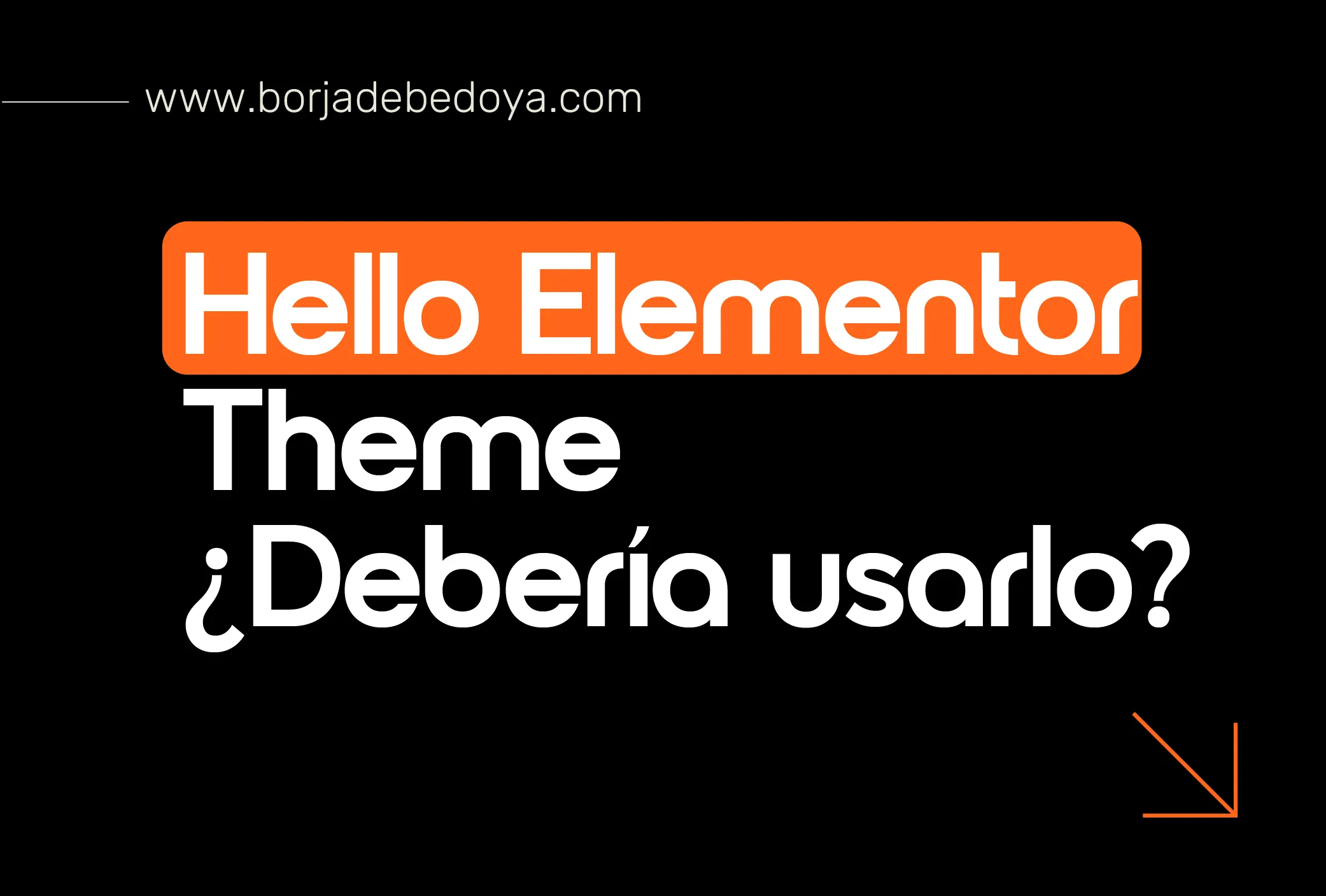 Hello Elementor Theme